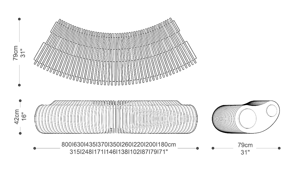 Image of the main dimensions of the product